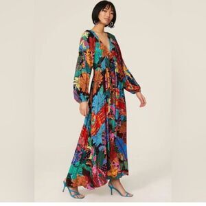 FARM RIO
Cutout floral-print crepe maxi dress